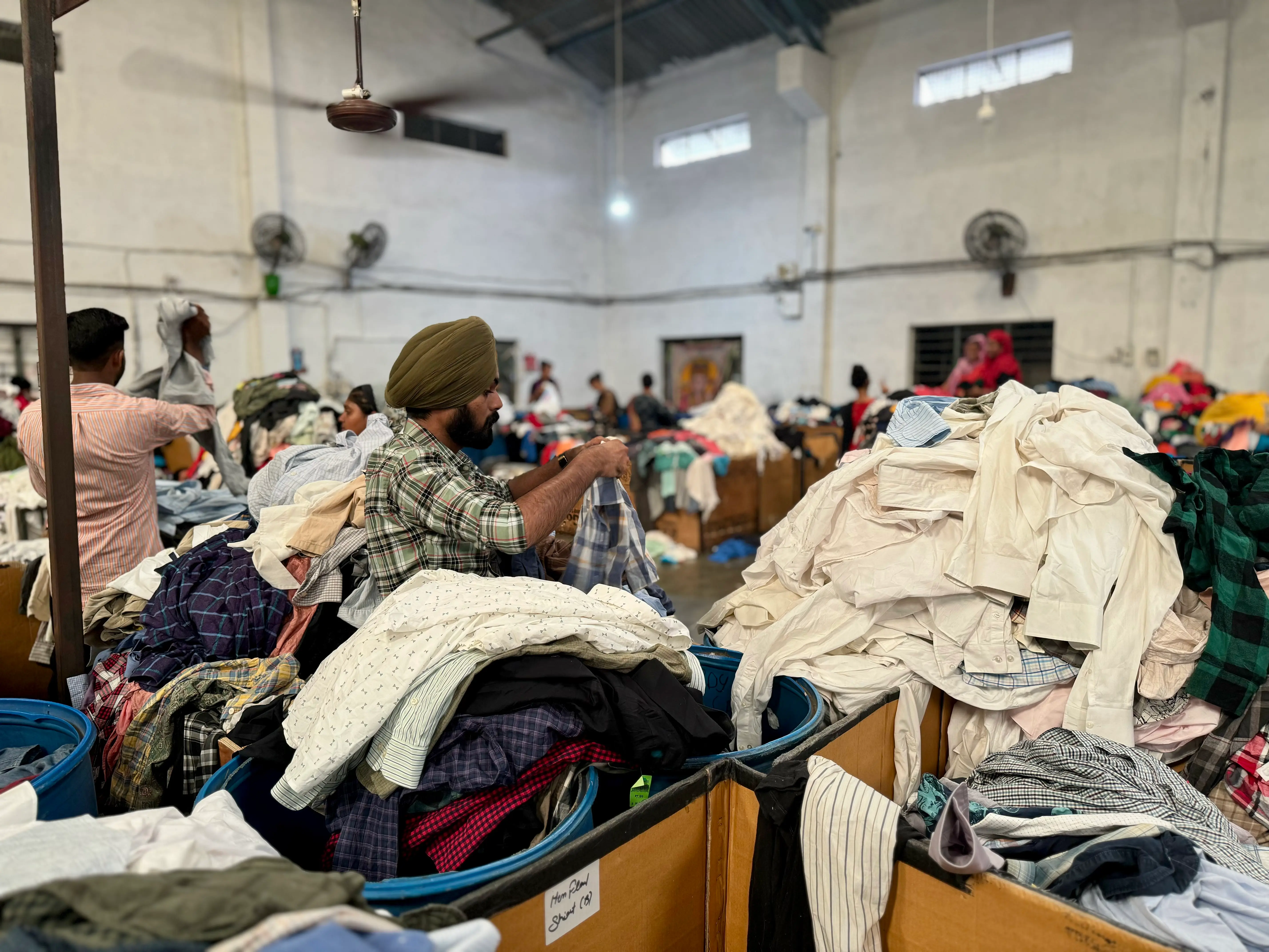 Shirts being quality checked